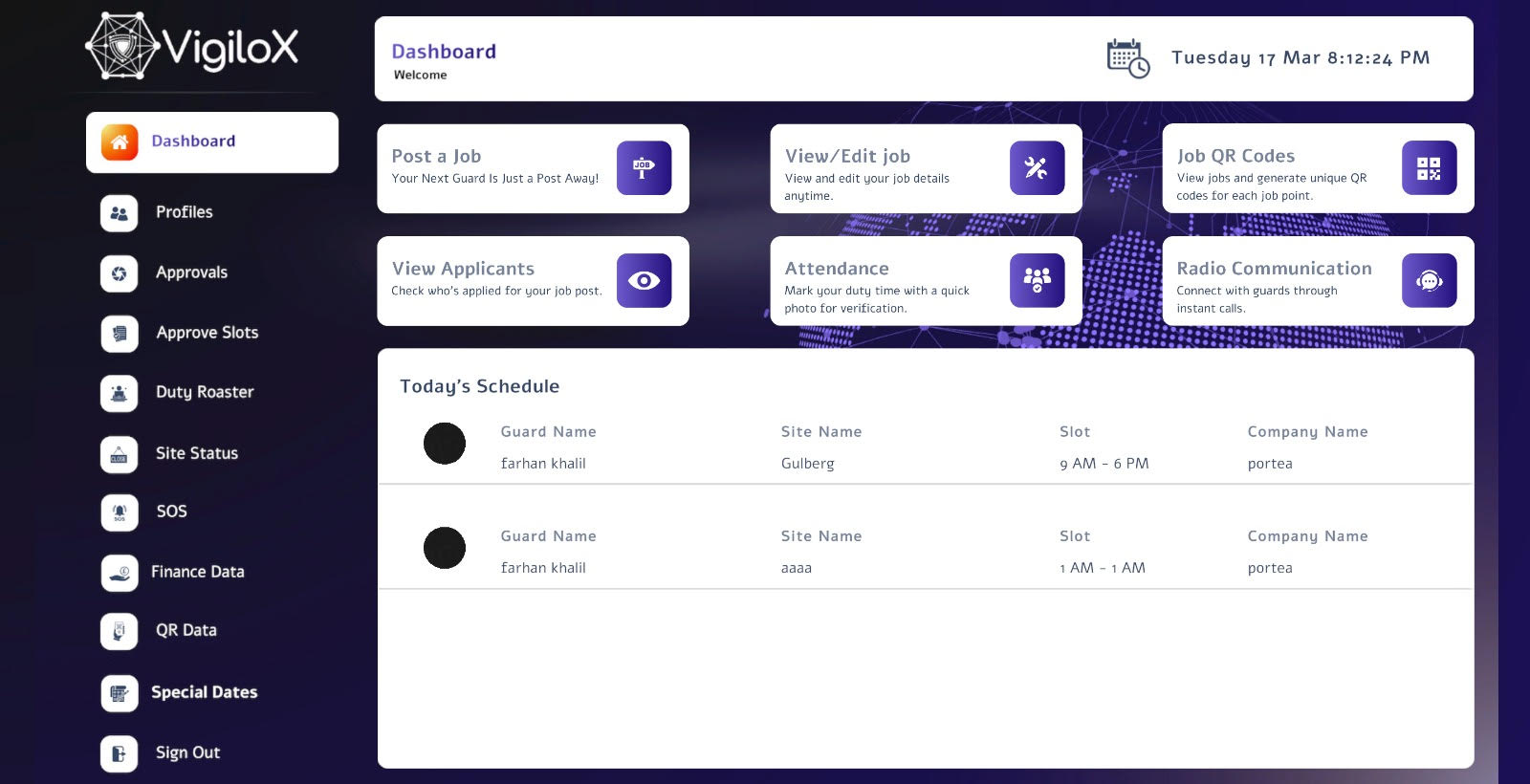 VigiloX Command Center App